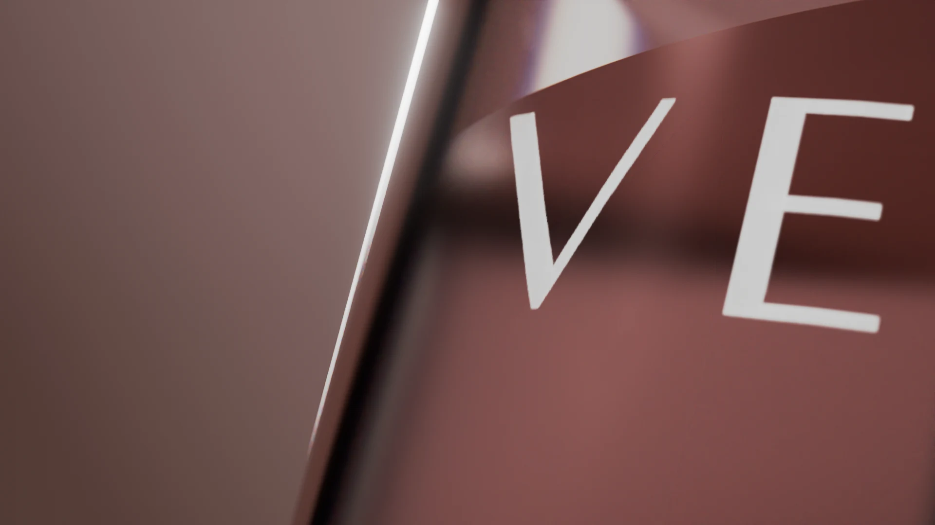 Vela Close-up CGI Render mit Material- und Label-Details